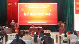 KỲ HỌP THỨ SÁU CỦA HĐND XÃ KHÁNG CHIẾN KHÓA XX, NHIỆM KỲ 2021 2026