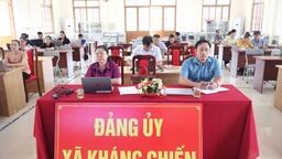 ĐẢNG ỦY XÃ KHÁNG CHIẾN TỔ CHỨC HỘI NGHỊ SƠ KẾT 01 NĂM VẬN HÀNH BỘ MÁY CỦA CHÍNH QUYỀN 2 CẤP