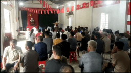 Sáng ngày 15/7/26, tại thôn Hòa bình, xã kháng Chiến đã tổ chức cuộc họp thôn sau sắp xếp