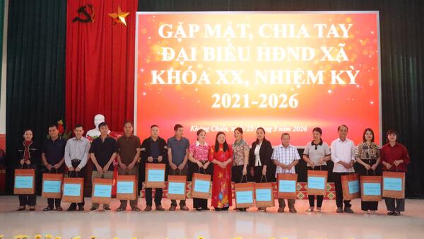 XÃ KHÁNG CHIẾN GẶP MẶT, CHIA TAY ĐẠI BIỂU HĐND XÃ KHÓA XX, NHIỆM KỲ 2026 – 2031