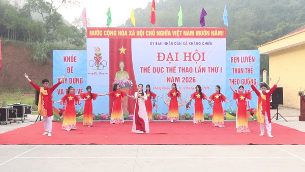 Xã Kháng Chiến khai mạc Đại hội Thể dục thể thao lần thứ I năm 2026