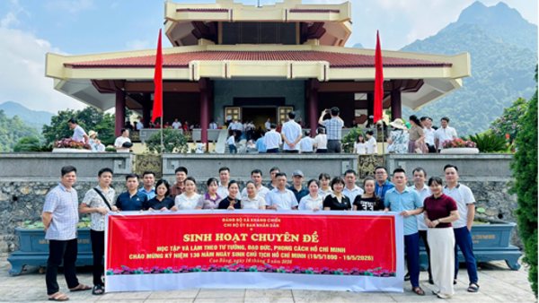 SINH HOẠT CHUYÊN ĐỀ VỀ NGUỒN TẠI PÁC BÓ