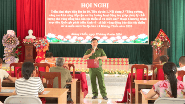 HỘI NGHIỊ TĂNG CƯỜNG, NÂNG CAO KHẢ NĂNG TIẾP CẬN VÀ THỤ HƯỞNG HOẠT ĐỘNG TRỢ GIÚP PHÁP LÝ CHO VÙNG ĐỒNG BÀO DÂN TỘC THIỂU SỐ VÀ MIỀN NÚI