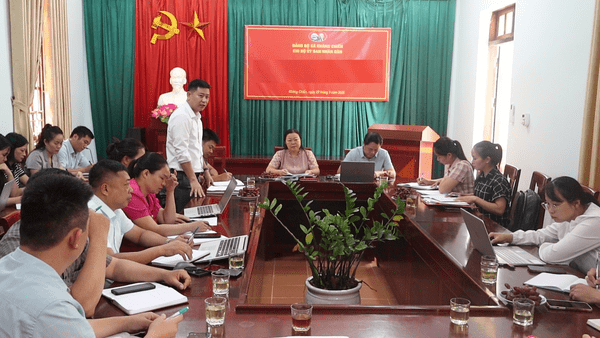 Ban Thường vụ Đảng ủy xã kiểm tra đối với Chi bộ Ủy ban Nhân dân xã Kháng Chiến năm 2026