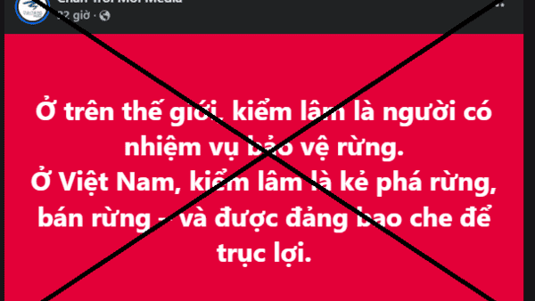 PHẢN BÁC LUẬN ĐIỆU XUYÊN TẠC, VU KHỐNG LỰC LƯỢNG KIỂM LÂM VIỆT NAM, GÂY CHIA RẼ DÂN TỘC, CHỐNG PHÁ ĐẢNG, NHÀ NƯỚC VIỆT NAM