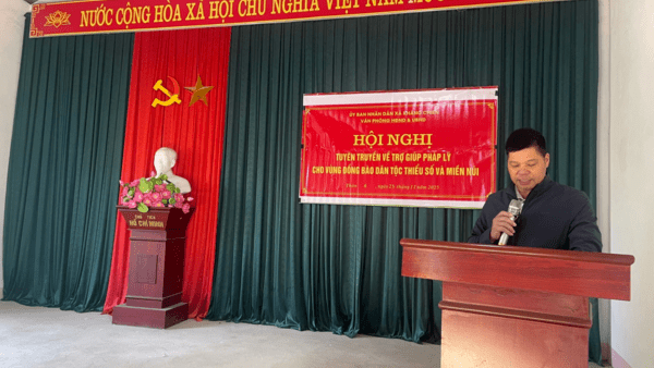 UBND xã Kháng Chiến lồng ghép trợ giúp pháp lý với tuyên truyền, phổ biến pháp luật